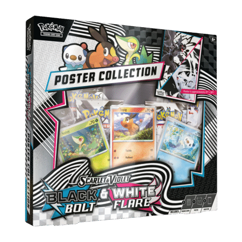 Pokémon Scarlet And Violet Black Bolt & White Flare Poster Collection