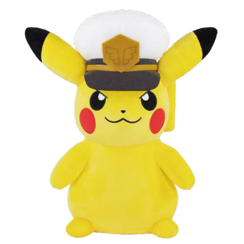 Captain Pikachu A Pokémon Plush Stuffed Toy by Bandai Spirits [10 Inches]